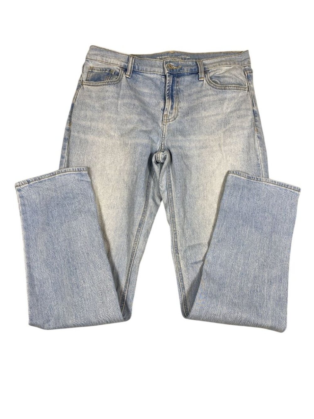 Old Navy Mid-Rise Wow Boyfriend Jeans 6 Light Wash Denim Classic Fit For Women